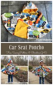 Diy Fleece Car Seat Poncho Free Sewing