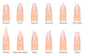 fashion nail shapes set kinds