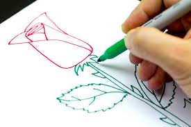 I'll show you how to draw a rose step by step. How To Draw A Rose For Kids How To Wiki 89