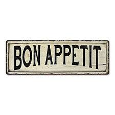 Bon Appetit Sign Farmhouse Signs Wall