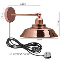 Rose Gold Sconce Fixture Wall Lamp
