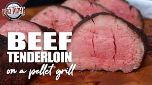 beef tenderloin on a pellet grill