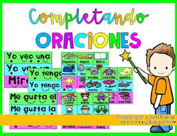 Completing Sentences Pocket Chart Activity In Spanish