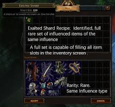 exalted orb recipe poe