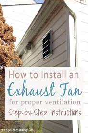 How To Install An Exhaust Fan Easy