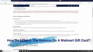 Maybe you would like to learn more about one of these? How Do I Check The Balance On A Walmart Gift Card Youtube