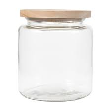 3l glass jar with wood lid kmart
