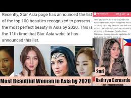 most beautiful woman in asia 2020