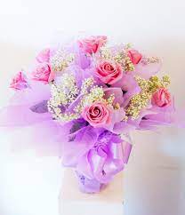 hong kong style 1 dozen lavender roses
