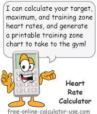 Heart Rate Calculator Calculate Maximum Target And Zone Rates