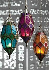 Moroccan Lamp Colourful Glass Lanterns