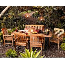 84 Inch Expandable Outdoor Dining Set