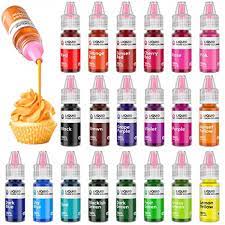Jelife 20 Colors Liquid Food Dye