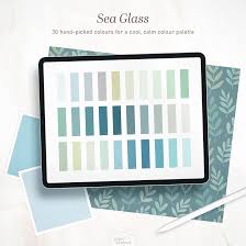 Sea Glass Digital Colour Palette