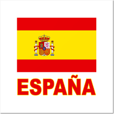 spanish flag design spain posters