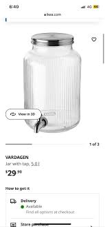 Ikea 5l Jar With Stand Furniture