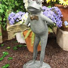 Frog Butler Statue With Tray