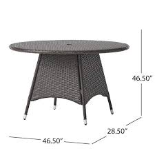 Pe Wicker Outdoor Dining Table