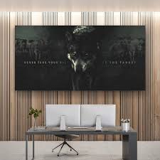 Wolf Hunting Motivational Wall Art