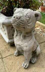 Staffordshire Bull Terrier Stone Statue