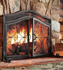 Crest Fireplace Screen With Doors