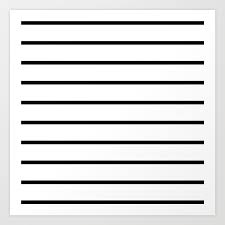 Horizontal navigation bar examples create a basic horizontal navigation bar with a dark background color and change the background color of the links when the user moves the mouse over them: Horizontal Lines Black White Pattern Art Print By Lxlbx8 Society6