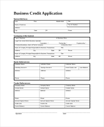 Sample Credit Application Form 8 Documents In Pdf Word