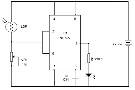 The block diagram of a 555 timer is shown in the above figure. Automatic Street Light Using 555 Timer Circuit Electronics Circuit Diy Electronics Electronic Organization