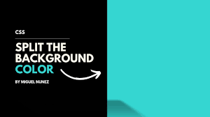 html css how to split a background