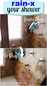 shower clean rain x on shower glass