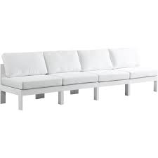 Meridian Furniture Nizuc White Fabric