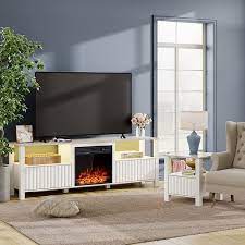 Wampat 70 Electric Fireplace Tv Stand
