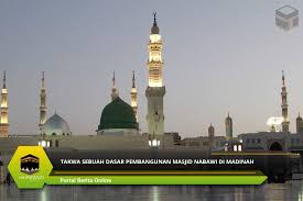 135) pembinaan masjid nabawi adalah dilakukan di tapak bertepatan dengan tempat unta baginda berhenti. Takwa Sebuah Dasar Pembangunan Masjid Nabawi Di Madinah