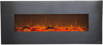 stainless electric fireplace