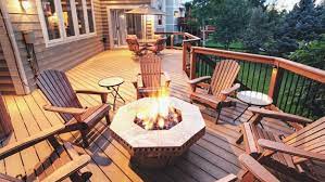 best and safe fire pits for wood decks