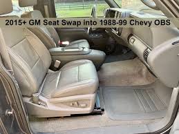 Gm Seat Swap Into 88 99 Chevy C1500