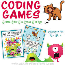 With these games, your kids can enjoy the playtime as they seamlessly learn various computer programming skills. Fun Code For Kids Activity Packs Coding Cats And Coding Monsters