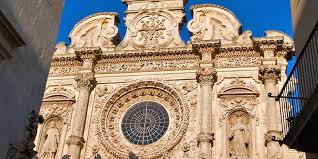 The facade of the church is carved and sculpted in a. Basilica Di Santa Croce Lecce Zonzofox