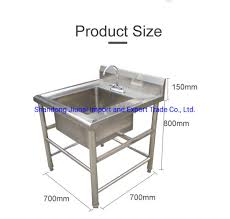 commercial kitchen stainless steel sink