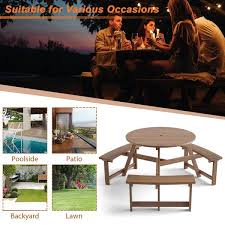 Wood Outdoor Picnic Table
