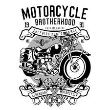 motorcycle brotherhood vettore premium