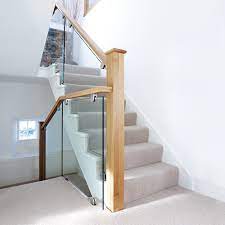 oak glass staircase bespoke
