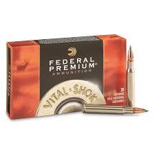 Federal Premium Vital Shok 30 06 Springfield Nbt Hunting 165 Grain 20 Rounds