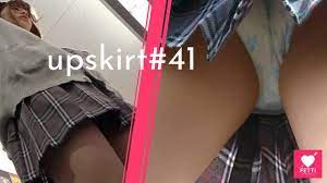 FETTI | 【upskirt#41】茶髪のギャルJKが店内でギャップがある花柄Pを激写される