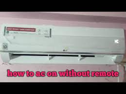 ac without remote lg air conditioner
