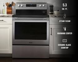 Electric Range With Steam Clean
