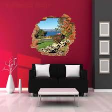 Lake View 3d Wall Decal Vinyl Sticker