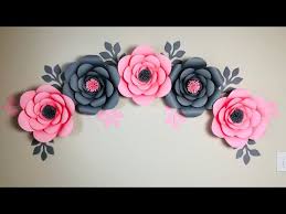 Paper Flower Wall Decor