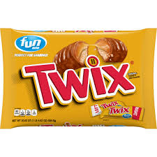twix caramel fun size candy bars 10