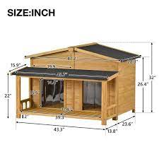 Dog Crate With Asphalt Roofs Ad000025